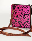 American Darling Hair On Genuine Leather Women Bag Western Handbag Purse