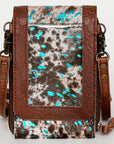 American Darling Cell Phone Holder Hair On Genuine Leather women bag western handbag purse
