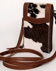 American Darling Cell Phone Holder Hair On Genuine Leather women bag western handbag purse