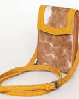 American Darling Cell Phone Holder Hair On Genuine Leather women bag western handbag purse