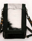 American Darling Cell Phone Holder Hair On Genuine Leather women bag western handbag purse