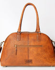 Vintage Inspired Handmade Leather Tote With Full Grain Cowhide