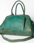 Never Mind Nmbgz121B Tote Vintage Handmade Genuine Cowhide Leather Women Bag Western Handbag Purse