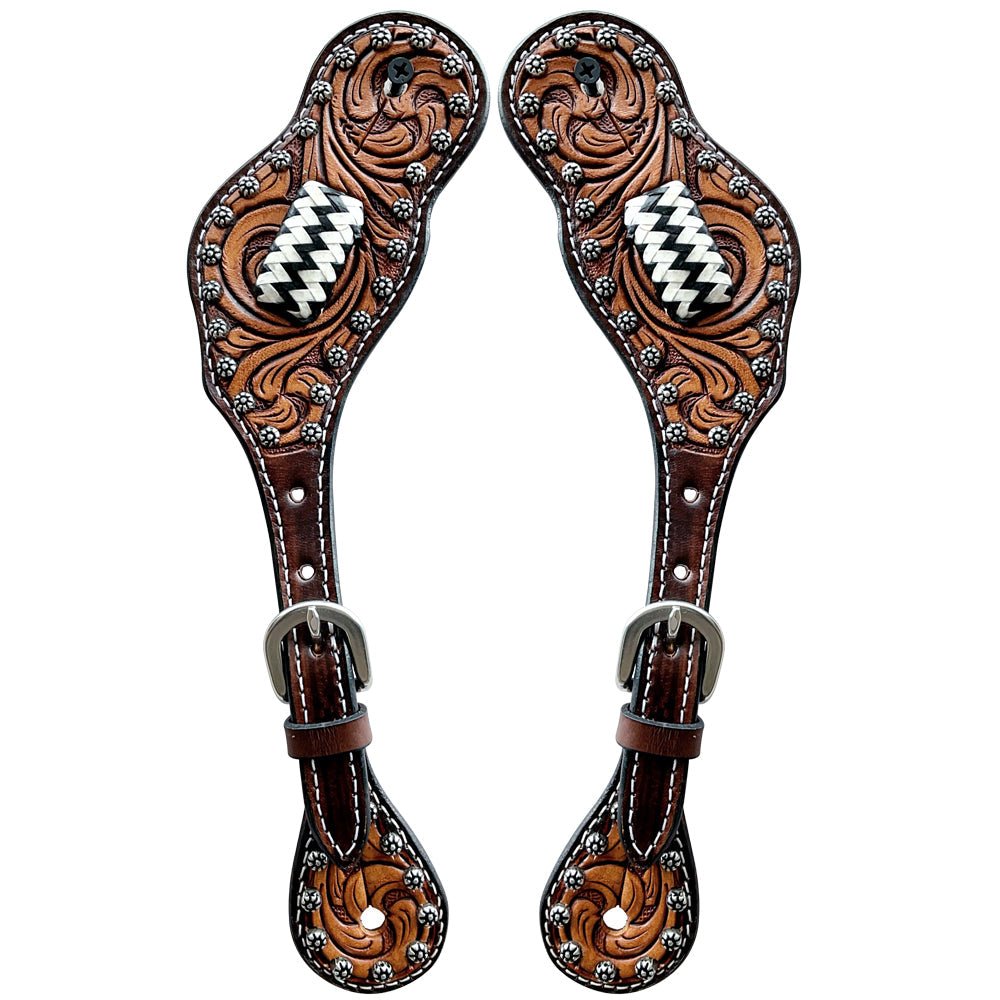 Durable Handcrafted PremiumLeather Spur Straps For Women Western Riding Show Rodeo