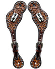 Durable Handcrafted PremiumLeather Spur Straps For Women Western Riding Show Rodeo