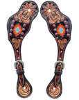 Durable Handcrafted PremiumLeather Spur Straps For Women Western Riding Show Rodeo