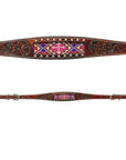 Bar H Equine Genuine Western American Leather Horse Premium Headstall & Breast Collar Set