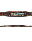 Bar H Equine American Leather Horse Saddle Tack One Ear Headstall | Breast Collar | Browband Headstall | Wither Strap | Tack Set BER229