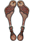Durable Handcrafted PremiumLeather Spur Straps For Women Western Riding Show Rodeo