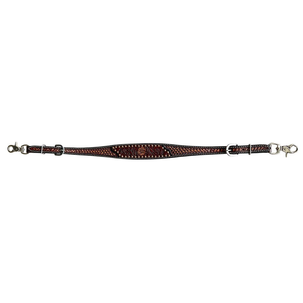Bar H Equine Genuine Western American Leather Horse Premium Headstall &amp; Breast Collar Set