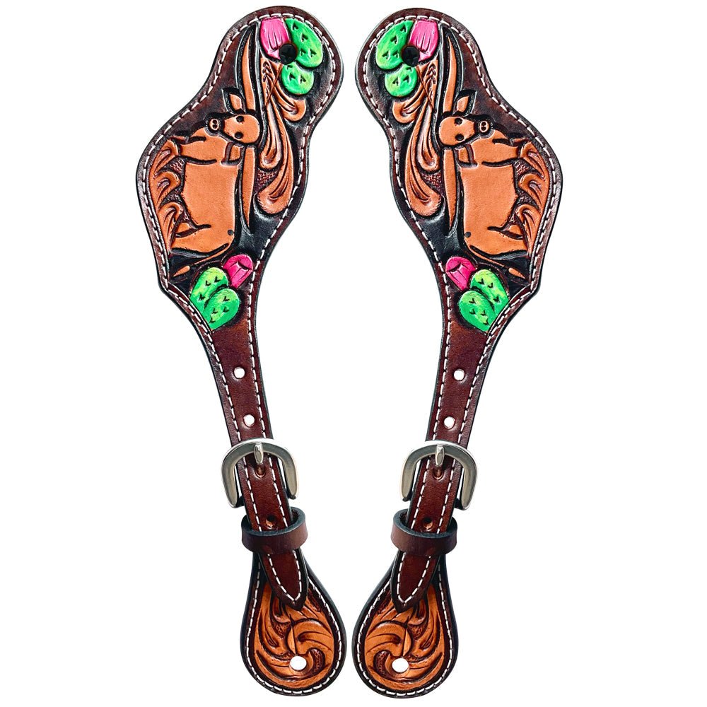 Durable Handcrafted PremiumLeather Spur Straps For Women Western Riding Show Rodeo