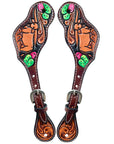 Durable Handcrafted PremiumLeather Spur Straps For Women Western Riding Show Rodeo