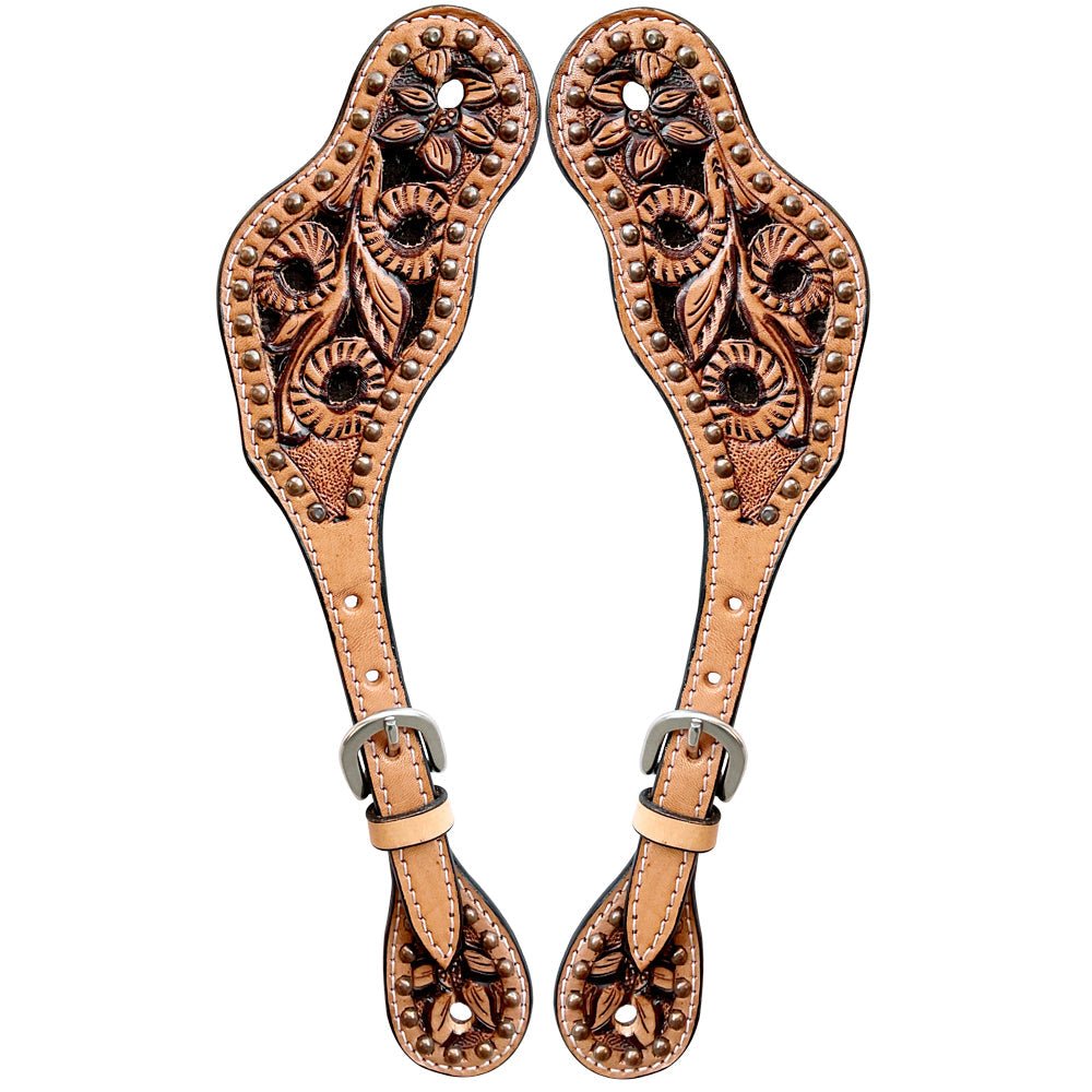 Durable Handcrafted PremiumLeather Spur Straps For Women Western Riding Show Rodeo