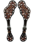 Durable Handcrafted PremiumLeather Spur Straps For Women Western Riding Show Rodeo