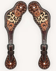 Durable Handcrafted PremiumLeather Spur Straps For Women Western Riding Show Rodeo