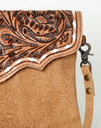 American Darling ADBGS178DM1D Envelope Hand Tooled Embossed Genuine Leather women bag western handbag purse