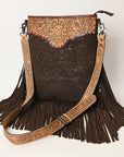 American Darling ADBGS192DM1E Messenger Hand Tooled Embossed Genuine Leather women bag western handbag purse