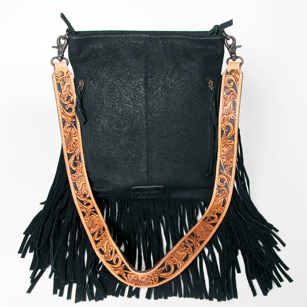 American Darling ADBGS192DM1F Messenger Hand Tooled Embossed Genuine Leather women bag western handbag purse