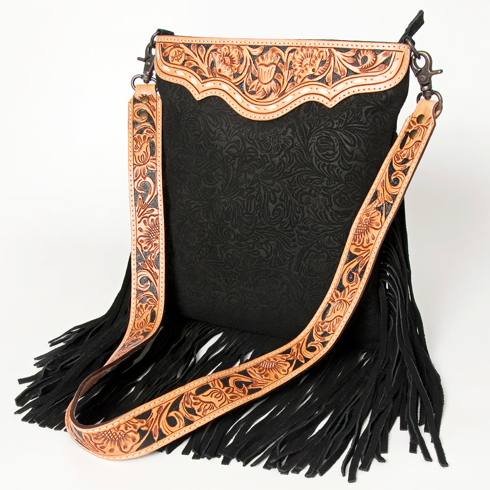 American Darling ADBGS192DM1F Messenger Hand Tooled Embossed Genuine Leather women bag western handbag purse