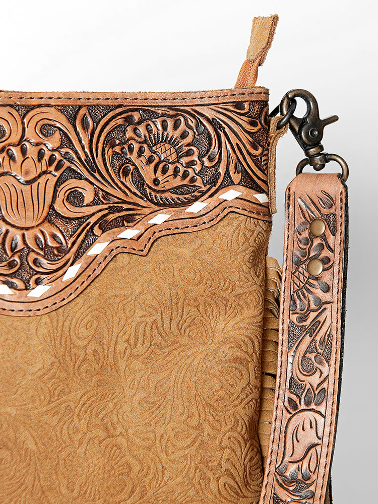 American Darling Messenger Hand Tooled Embossed Genuine Leather Western Women Bag Handbag Purse | Cute Messenger Bag | Leather Messenger Bag | Messenger Purse