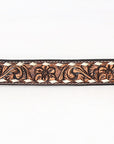 BAR H EQUINE Premium Quality Floral Hand Carved Western Leather Men And Women Belt Brown