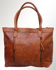 Never Mind Nmbgm118 Tote Vintage Handmade Genuine Cowhide Leather Women Bag Western Handbag Purse