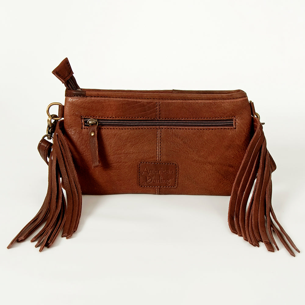 American Darling Small Crossbody Hand Tooled Saddle Blanket Genuine Leather women bag western handbag purse