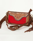 American Darling Small Crossbody Hand Tooled Saddle Blanket Genuine Leather women bag western handbag purse