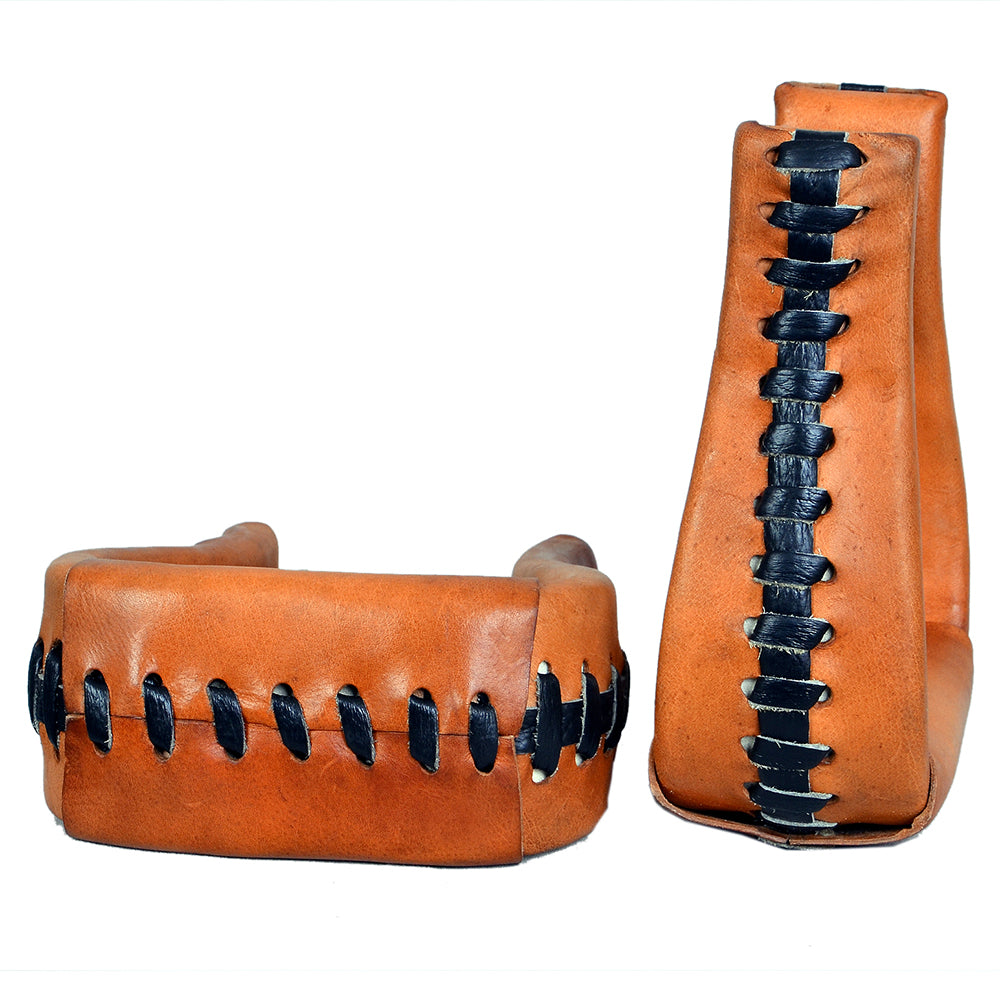 Horse Western Saddle Stirrup Leather Stirrups Pair Hilason