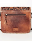 ADBG826B American Darling Hand Tooled Saddle Blanket Genuine Leather Women Bag Western Handbag Purse