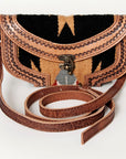 ADBG829B American Darling Hand Tooled Saddle Blanket Genuine Leather Women Bag Western Handbag Purse
