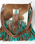 American Darling ADBG830 Messenger Hair-On Genuine Leather Women Bag Western Handbag Purse