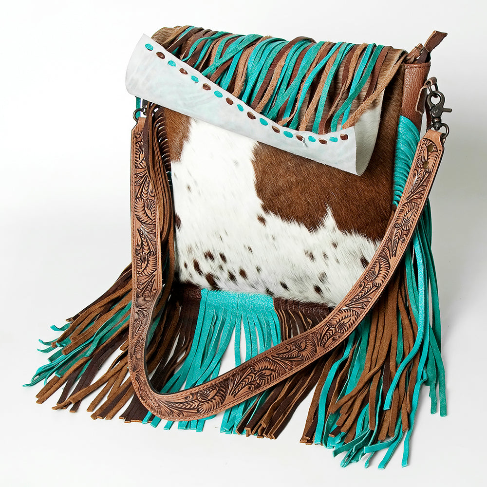 American Darling ADBG830 Messenger Hair-On Genuine Leather Women Bag Western Handbag Purse