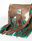 American Darling ADBG830 Messenger Hair-On Genuine Leather Women Bag Western Handbag Purse