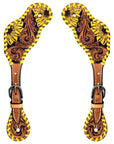 Durable Handcrafted PremiumLeather Spur Straps For Women Western Riding Show Rodeo