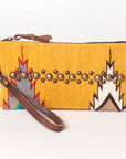 American Darling Wristlet Saddle Blanket Fabric Genuine Leather Western Women Bag | Handbag Purse | Women Wristlet | Wristlet Wristlet | Travel Wristlet | Leather Wristlet | Clutch Wristlet