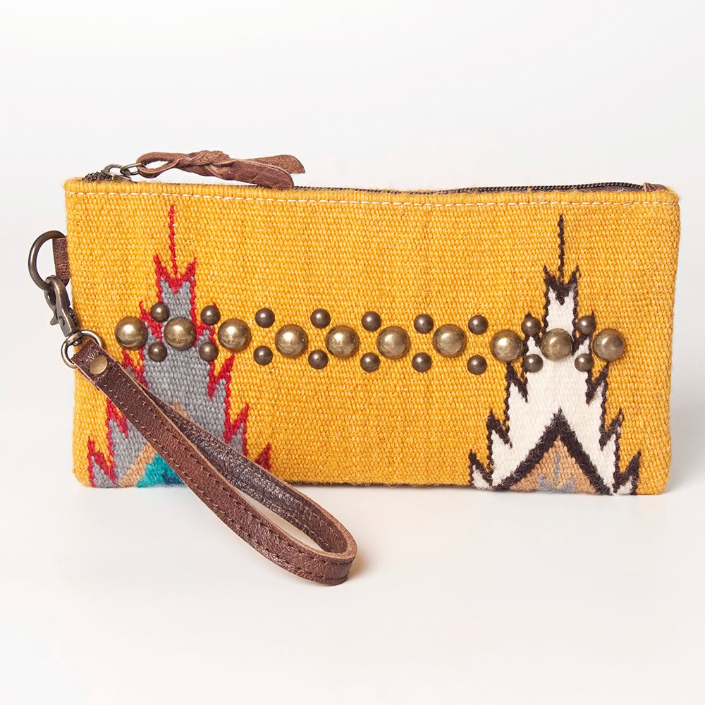 American Darling Wristlet Genuine Leather Women Bag W. Handbag Purse –