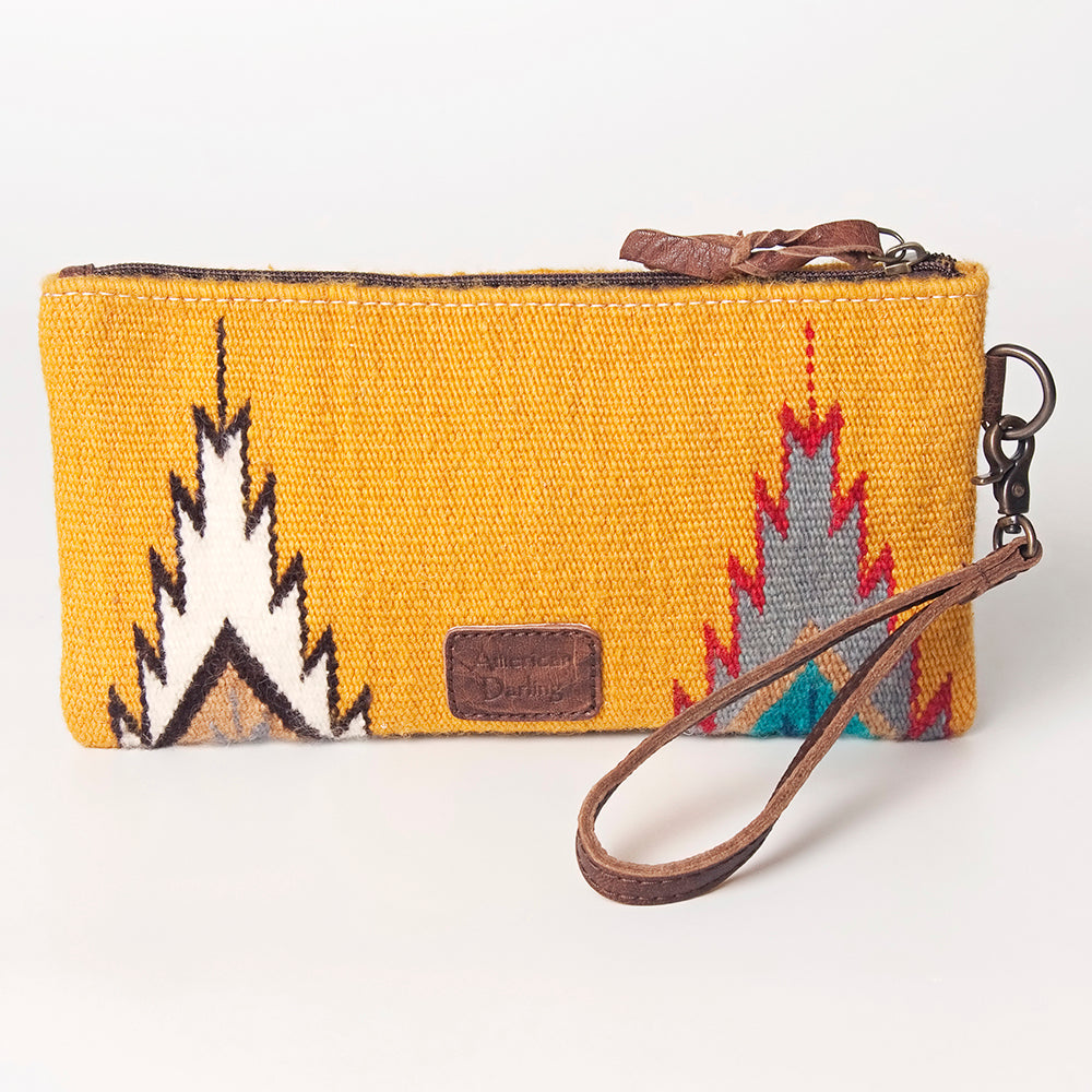 American Darling Wristlet Saddle Blanket Fabric Genuine Leather Western Women Bag | Handbag Purse | Women Wristlet | Wristlet Wristlet | Travel Wristlet | Leather Wristlet | Clutch Wristlet