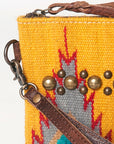 American Darling Wristlet Saddle Blanket Fabric Genuine Leather Western Women Bag | Handbag Purse | Women Wristlet | Wristlet Wristlet | Travel Wristlet | Leather Wristlet | Clutch Wristlet