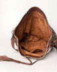American Darling ADBG574D1 Large Crossbody Saddle Blanket Hair On Genuine Leather Women Bag Western Handbag Purse