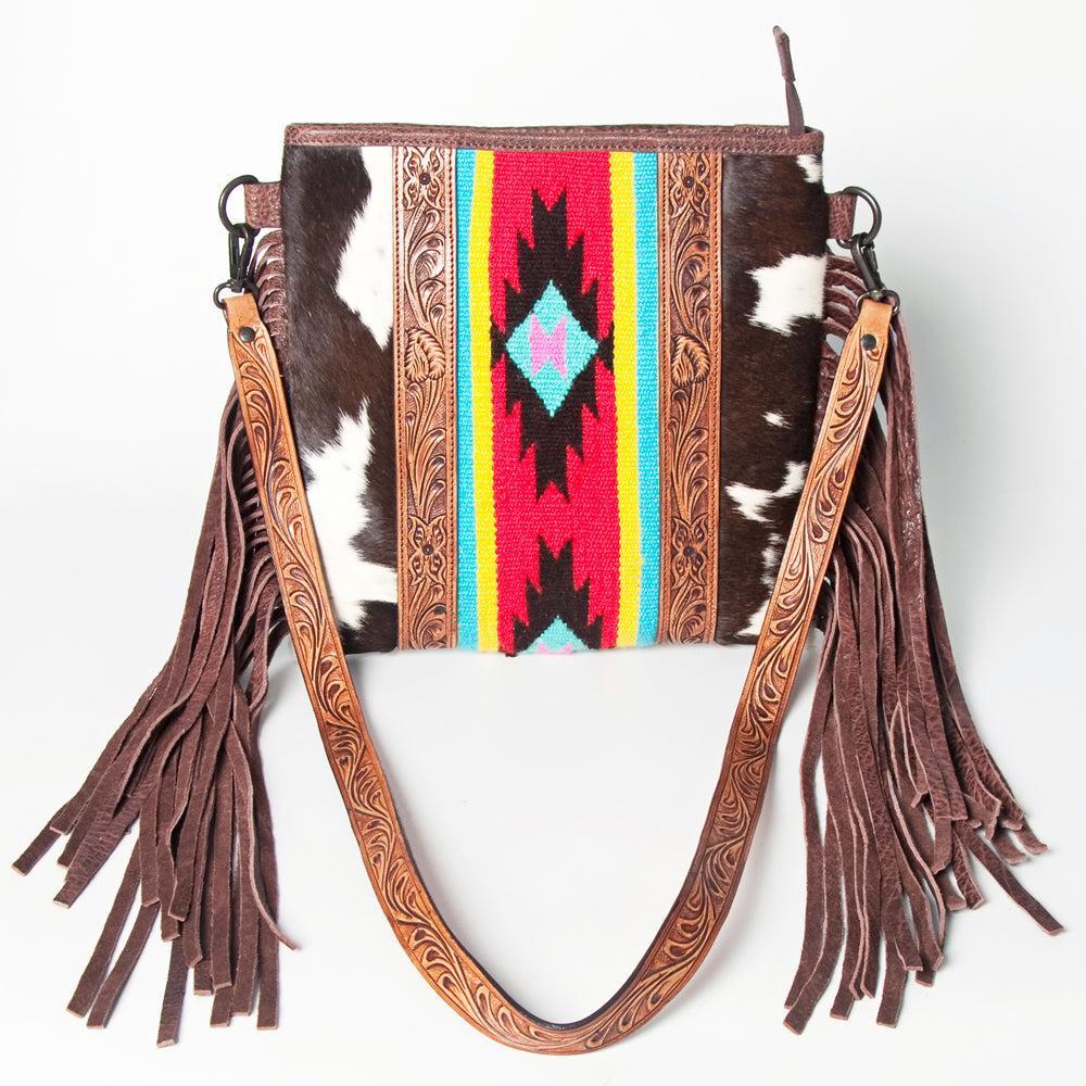 American Darling ADBGZ599 Crossbody Saddle Blanket Genuine Leather Women Bag Western Handbag Purse
