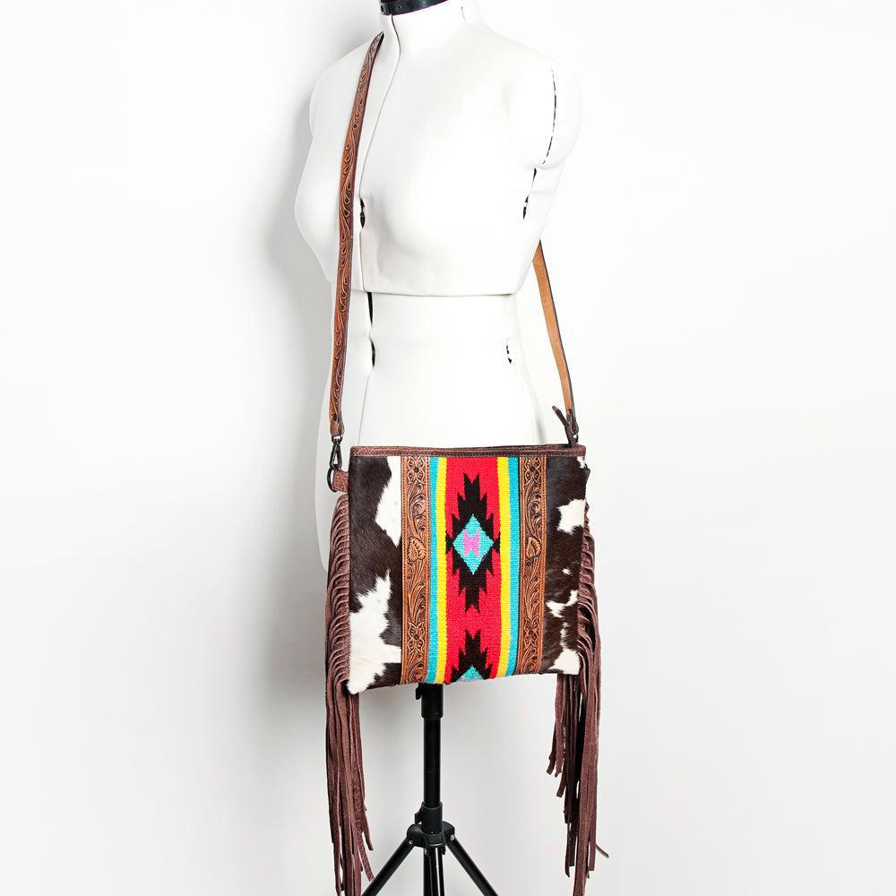 American Darling ADBGZ599 Crossbody Saddle Blanket Genuine Leather Women Bag Western Handbag Purse