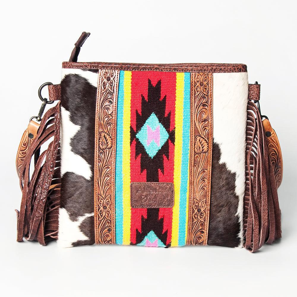 American Darling ADBGZ599 Crossbody Saddle Blanket Genuine Leather Women Bag Western Handbag Purse