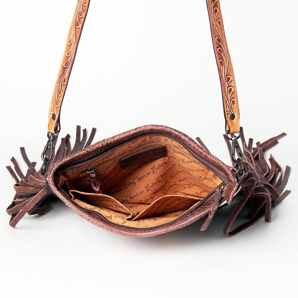 American Darling ADBGZ599 Crossbody Saddle Blanket Genuine Leather Women Bag Western Handbag Purse