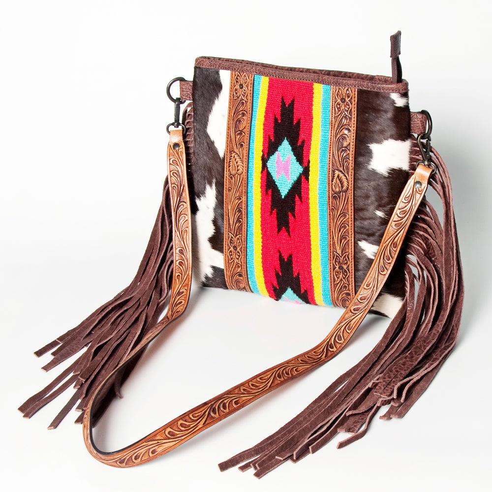 American Darling ADBGZ599 Crossbody Saddle Blanket Genuine Leather Women Bag Western Handbag Purse