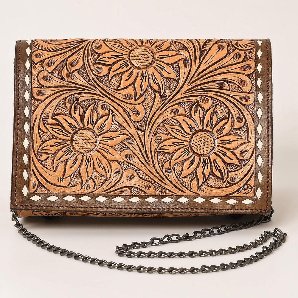 American Darling ADBGZ601 Crossbody Hand Tooled Genuine Leather Women Bag Western Handbag Purse