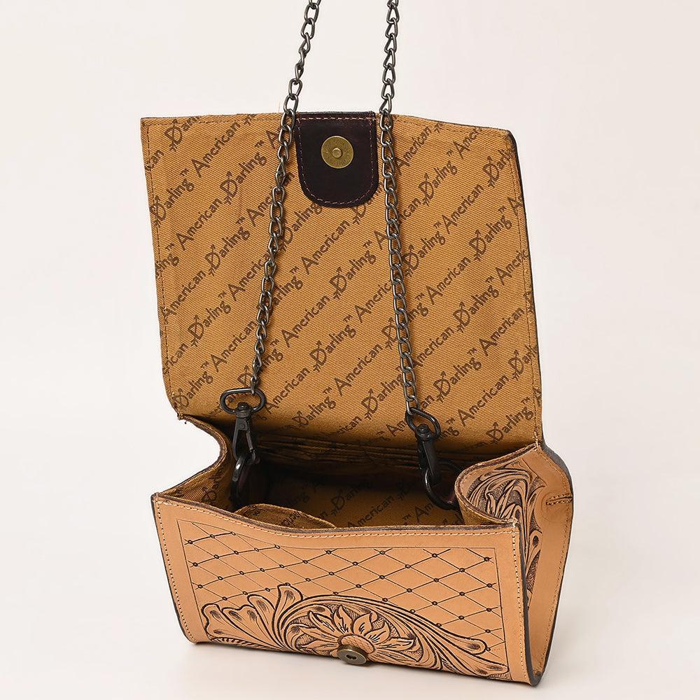American Darling ADBGZ601 Crossbody Hand Tooled Genuine Leather Women Bag Western Handbag Purse