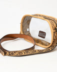 American Darling ADBGZ602 Clear Bag Hand Tooled Genuine Leather Women Bag Western Handbag Purse