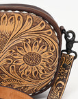 American Darling ADBGZ604 Crossbody Hand Tooled Genuine Leather Women Bag Western Handbag Purse