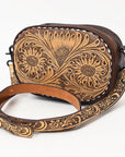 American Darling ADBGZ604 Crossbody Hand Tooled Genuine Leather Women Bag Western Handbag Purse